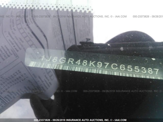 1J8GR48K97C655387 - 2007 JEEP GRAND CHEROKEE LAREDO/COLUMBIA/FREEDOM 勃艮第红 照片 9