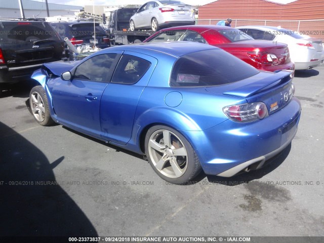 JM1FE17N040135200 - 2004 MAZDA RX8 BLUE photo 3