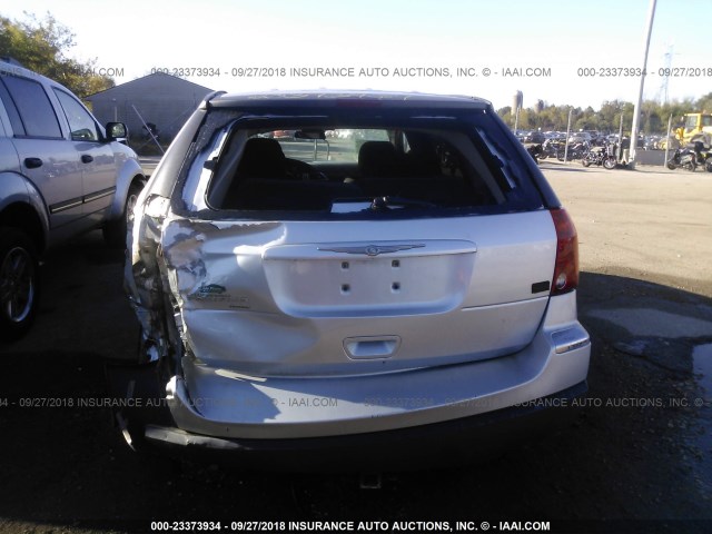 2C4GM68495R673749 - 2005 CHRYSLER PACIFICA TOURING SILVER photo 6