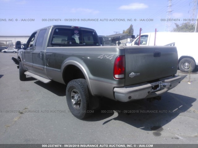 1FTSW31P13ED70286 - 2003 FORD F350 SRW SUPER DUTY GREEN photo 3