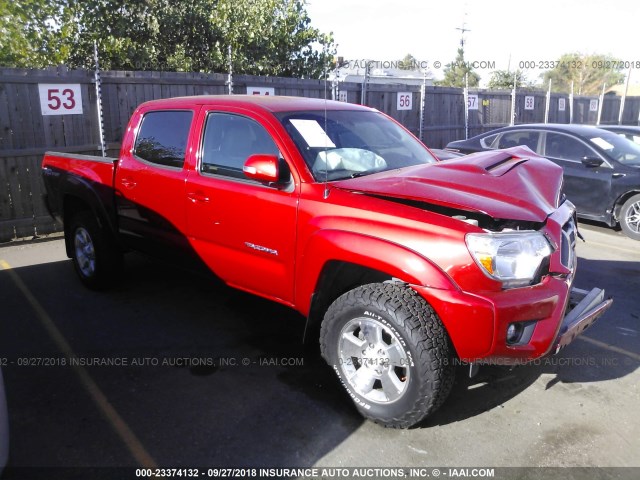 3TMLU4EN2EM144781 - 2014 TOYOTA TACOMA DOUBLE CAB 红色 照片 1