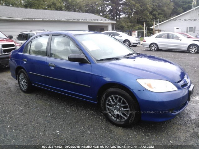 2HGES16365H585274 - 2005 HONDA CIVIC DX VP Dark Blue photo 1