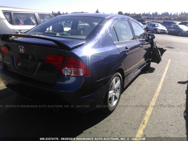 1HGFA16816L014041 - 2006 HONDA CIVIC EX BLUE photo 4