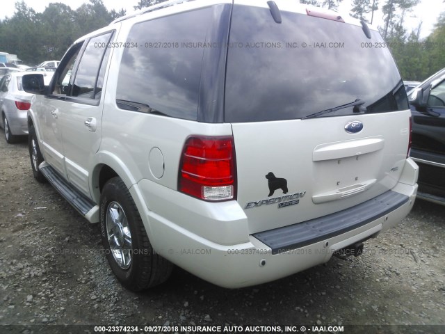 1FMFU20546LA73204 - 2006 FORD EXPEDITION LIMITED WHITE photo 3