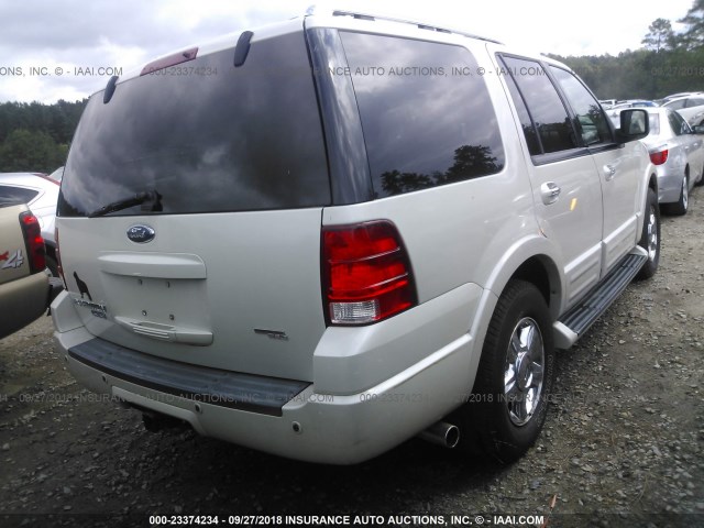 1FMFU20546LA73204 - 2006 FORD EXPEDITION LIMITED WHITE photo 4