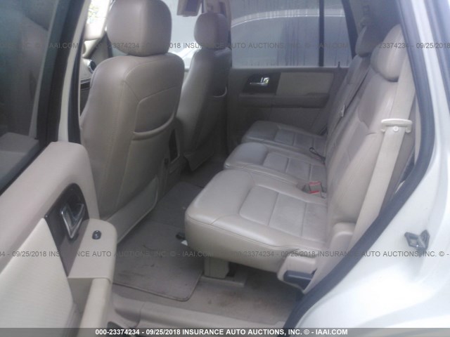 1FMFU20546LA73204 - 2006 FORD EXPEDITION LIMITED WHITE photo 8