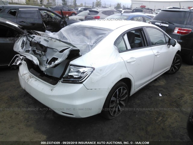19XFB2F91FE035703 - 2015 HONDA CIVIC EXL 白色 照片 4