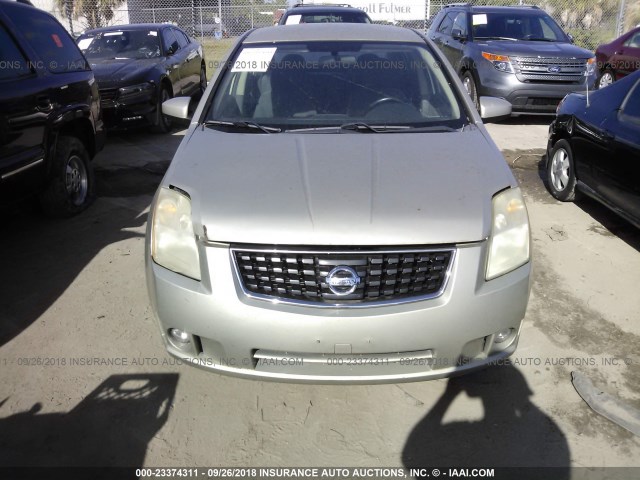 3N1AB61E28L688273 - 2008 NISSAN SENTRA 2.0/2.0S/2.0SL GOLD photo 6