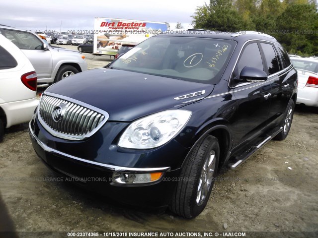 5GAER237X8J266830 - 2008 BUICK ENCLAVE CXL Dark Blue photo 2