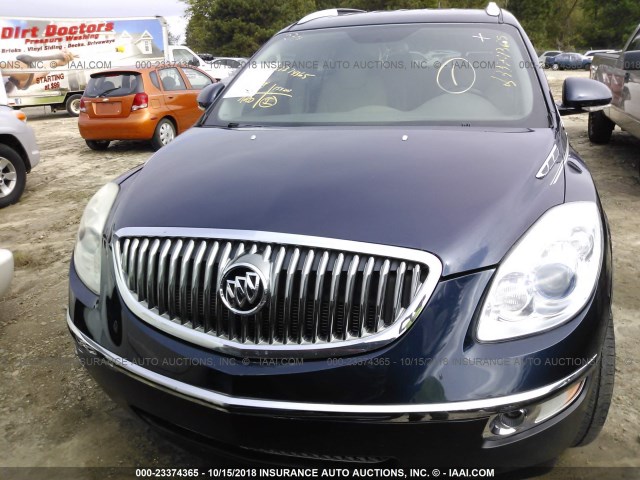 5GAER237X8J266830 - 2008 BUICK ENCLAVE CXL Dark Blue photo 6