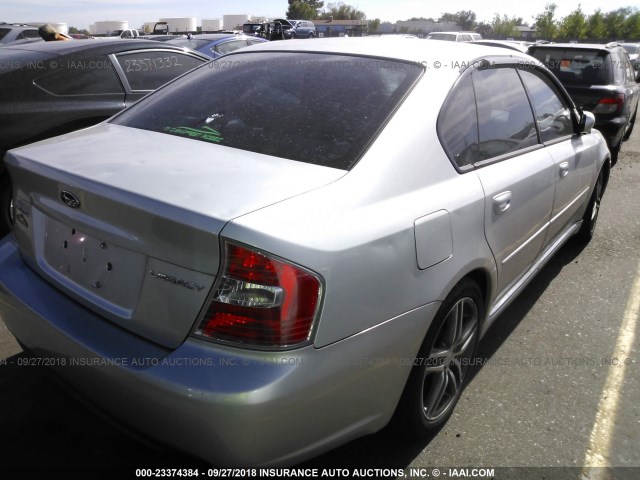 4S3BL626X67208133 - 2006 SUBARU LEGACY 2.5I LIMITED SILVER photo 4