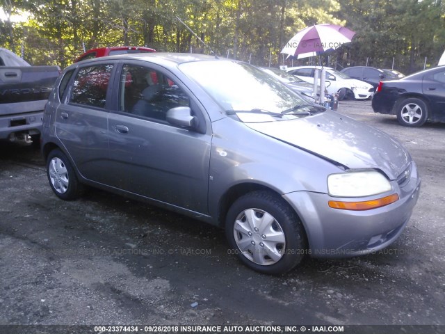 KL1TD66607B788333 - 2007 CHEVROLET AVEO LS GRAY photo 1