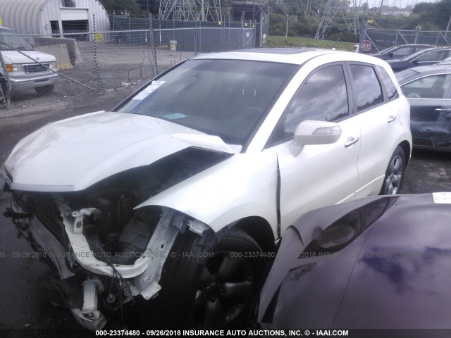 5J8TB18589A003752 - 2009 ACURA RDX TECHNOLOGY WHITE photo 2