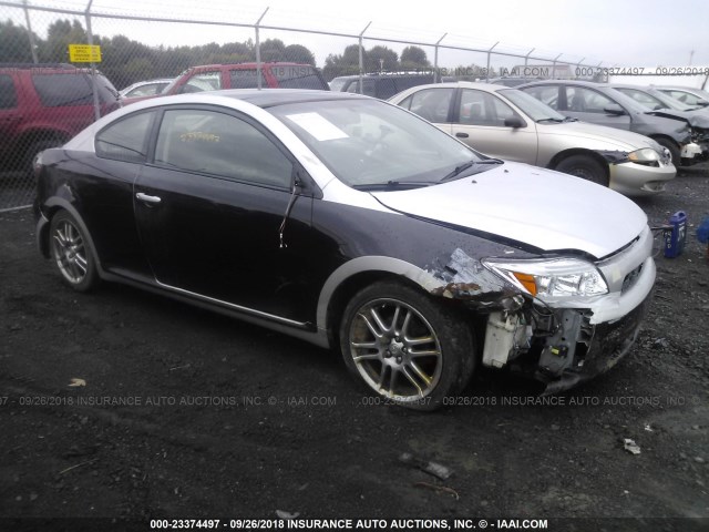 JTKDE167180250963 - 2008 TOYOTA SCION TC BLACK photo 1