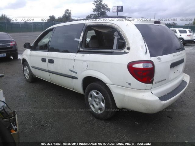 1B4GP24342B595482 - 2002 DODGE GRAND CARAVAN SE WHITE photo 3