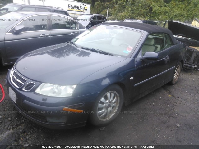 YS3FD75Y546008211 - 2004 SAAB 9-3 ARC BLUE photo 2