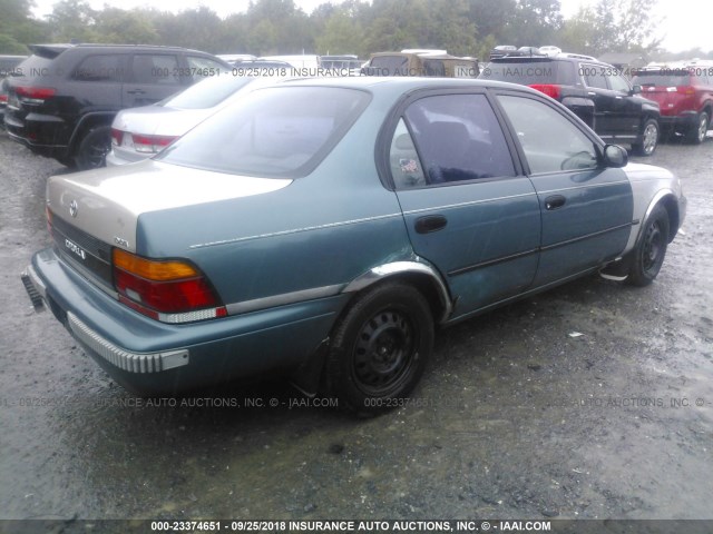 2T1AE09BXSC135196 - 1995 TOYOTA COROLLA LE/DX GREEN photo 4