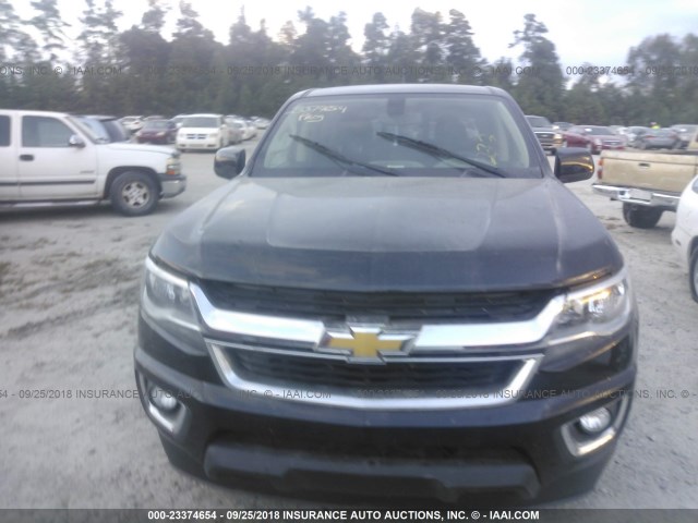 1GCGSCEN9J1324252 - 2018 CHEVROLET COLORADO LT BLACK photo 6