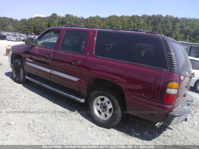 3GKEC16Z34G289406 - 2004 GMC YUKON XL C1500 BURGUNDY photo 3