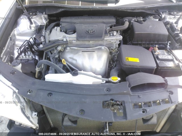 4T1BF1FK9EU854809 - 2014 TOYOTA CAMRY L/SE/LE/XLE 银色 照片 10