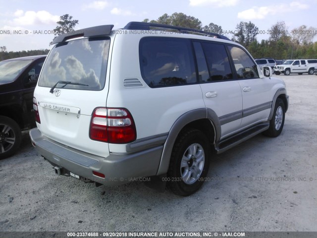 JTEHT05JX32032020 - 2003 TOYOTA LAND CRUISER  WHITE photo 4