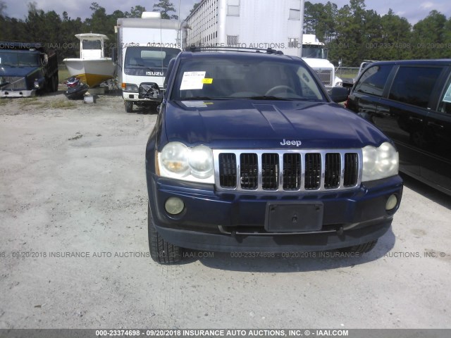 1J4HR58N85C577171 - 2005 JEEP GRAND CHEROKEE LIMITED BLUE photo 6