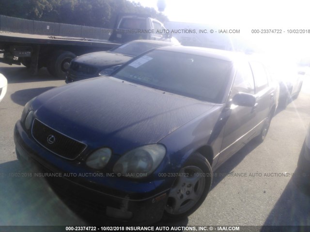 JT8BH68X2X0015940 - 1999 LEXUS GS 400 BLUE photo 2