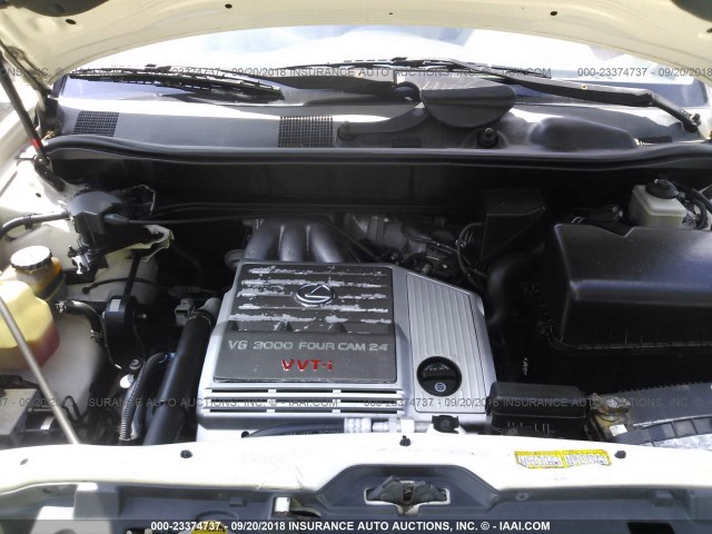 JT6HF10UXY0156995 - 2000 LEXUS RX 300 WHITE photo 10