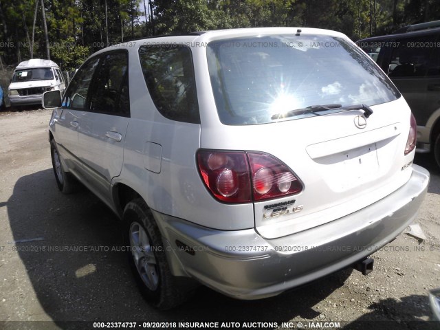 JT6HF10UXY0156995 - 2000 LEXUS RX 300 WHITE photo 3