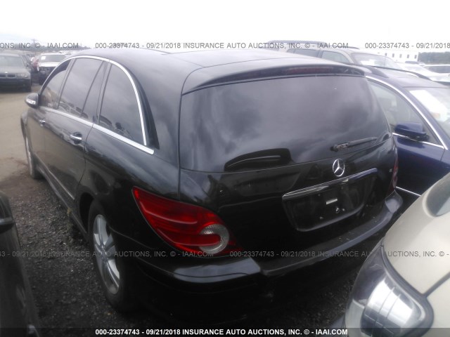 4JGCB65E07A045728 - 2007 MERCEDES-BENZ R 350 BLACK photo 3