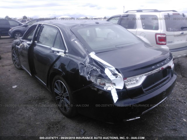 1LN6L9RP7H5611899 - 2017 LINCOLN CONTINENTAL RESERVE Қара фото 3