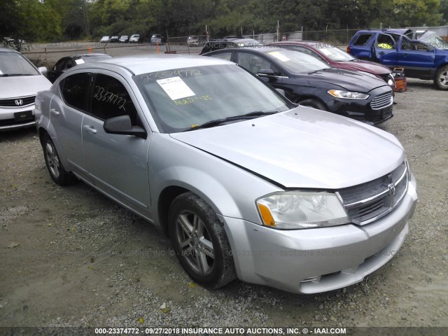 1B3LC56R18N602705 - 2008 DODGE AVENGER SXT SILVER photo 1