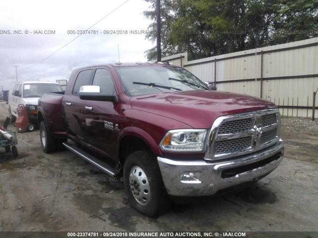 3C63RRML5EG171574 - 2014 RAM 3500 LARAMIE RED photo 1