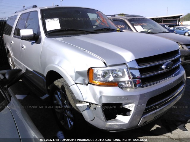 1FMJK1KT1HEA74081 - 2017 FORD EXPEDITION EL LIMITED SILVER photo 1