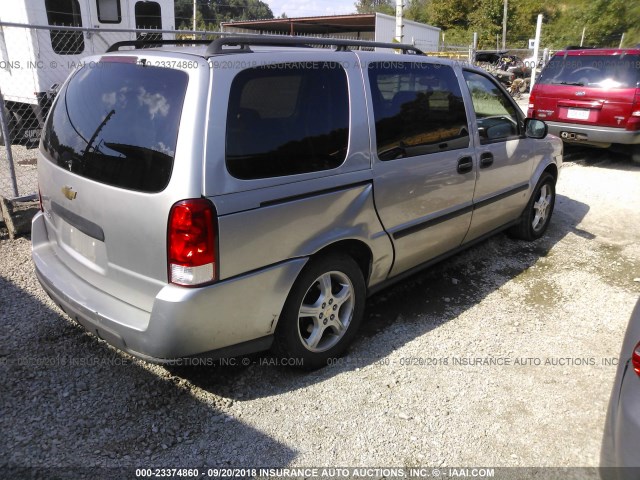 1GNDV23137D167210 - 2007 CHEVROLET UPLANDER LS SILVER photo 4