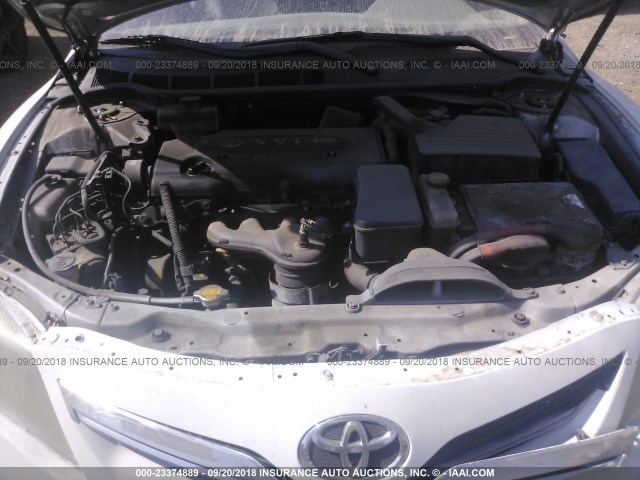 4T1BB3EK2AU117034 - 2010 TOYOTA CAMRY HYBRID WHITE photo 10