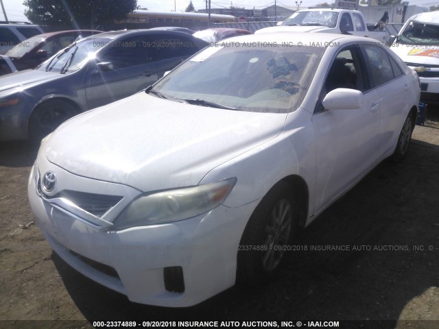 4T1BB3EK2AU117034 - 2010 TOYOTA CAMRY HYBRID WHITE photo 2