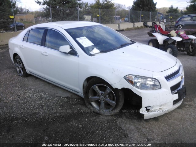 1G1ZC5E18BF305008 - 2011 CHEVROLET MALIBU 1LT WHITE photo 1