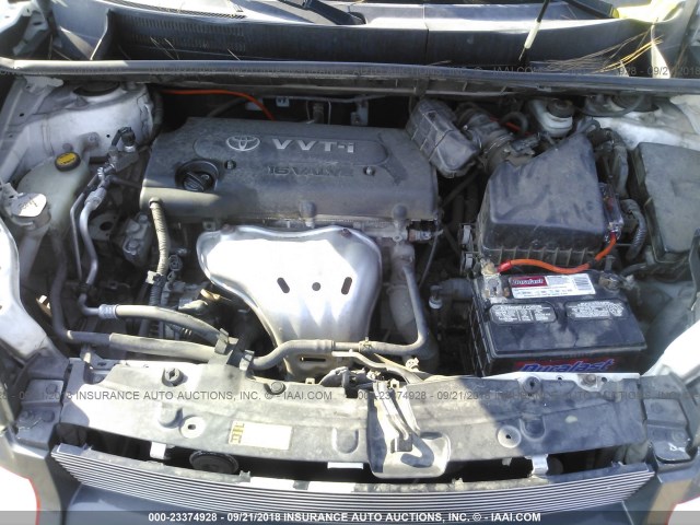 JTLKE50E881015519 - 2008 TOYOTA SCION XB Weiß Foto 10