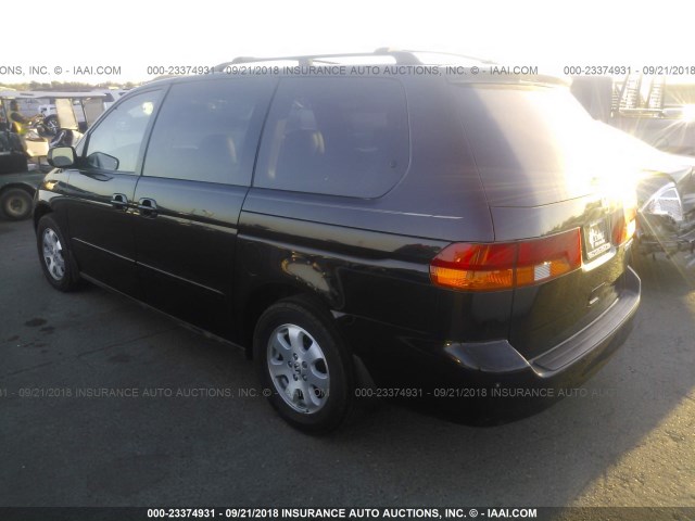 2HKRL18793H500865 - 2003 HONDA ODYSSEY EXL BLACK photo 3