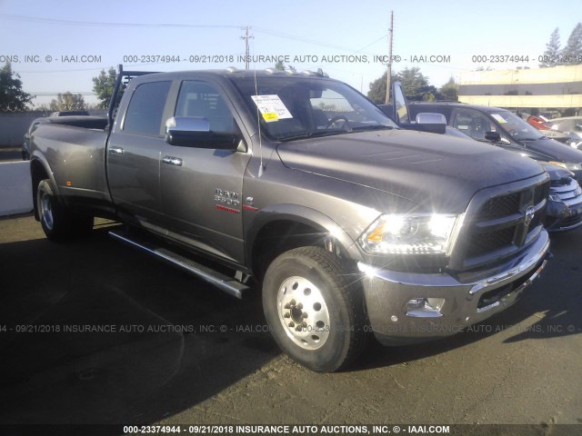 3C63RRJL8GG196024 - 2016 RAM 3500 LARAMIE GRAY photo 1