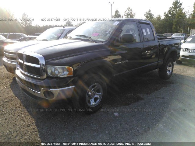 1D7HA18N95S118362 - 2005 DODGE RAM 1500 ST/SLT BLACK photo 2