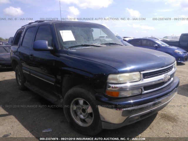 1GNEC13Z02R126362 - 2002 CHEVROLET TAHOE C1500 BLUE photo 1