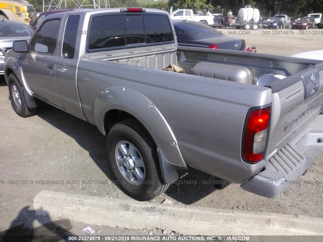 1N6MD26YX3C451824 - 2003 NISSAN FRONTIER KING CAB SC GRAY photo 3