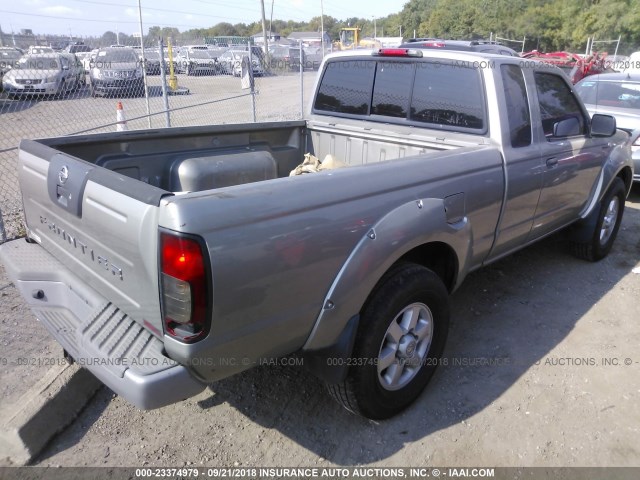 1N6MD26YX3C451824 - 2003 NISSAN FRONTIER KING CAB SC GRAY photo 4