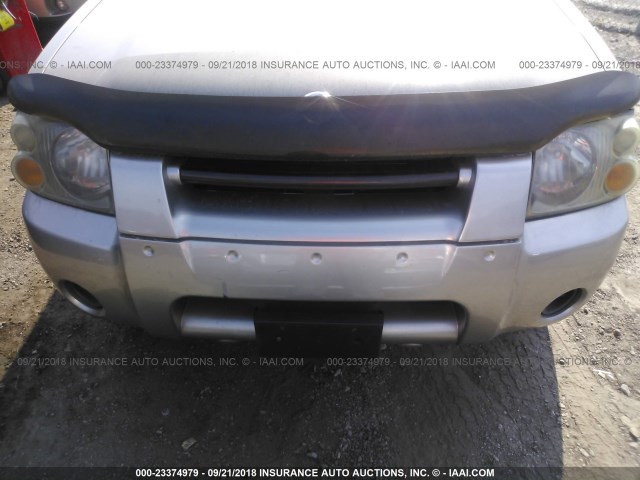 1N6MD26YX3C451824 - 2003 NISSAN FRONTIER KING CAB SC GRAY photo 6