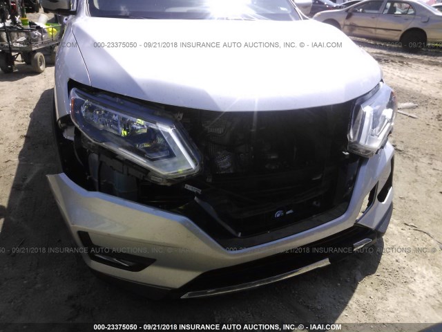 JN8AT2MT3JW462910 - 2018 NISSAN ROGUE S/SL/SV SILVER photo 6