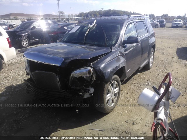 2GKFLWEK8F6296369 - 2015 GMC TERRAIN SLE GRAY photo 2