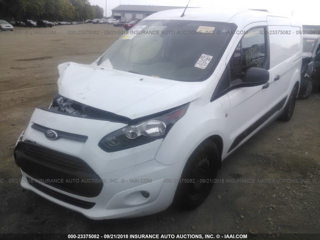 NM0LS7F72F1197287 - 2015 FORD TRANSIT CONNECT XLT WHITE photo 2