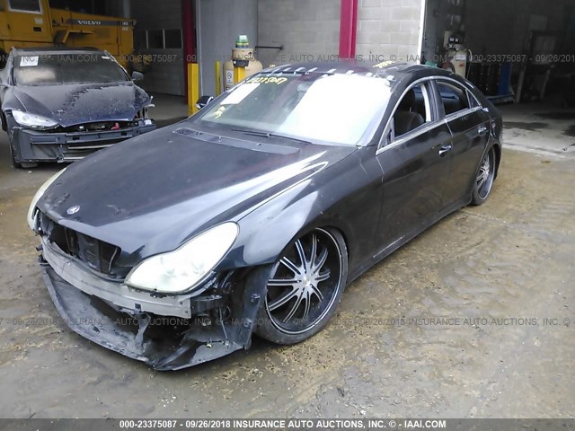 WDDDJ75X76A025211 - 2006 MERCEDES-BENZ CLS 500C BLACK photo 2